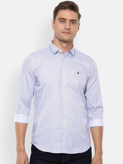 

Louis Philippe Jeans Men Blue Slim Fit Printed Casual Shirt