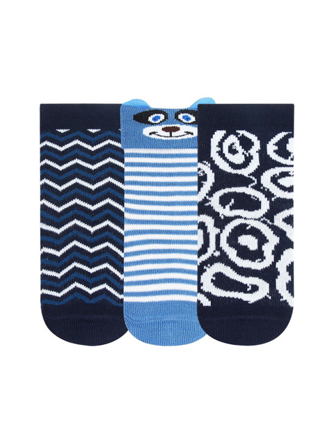 

Bonjour Infant Boys Pack Of 3 Assorted Ankle-Length Socks