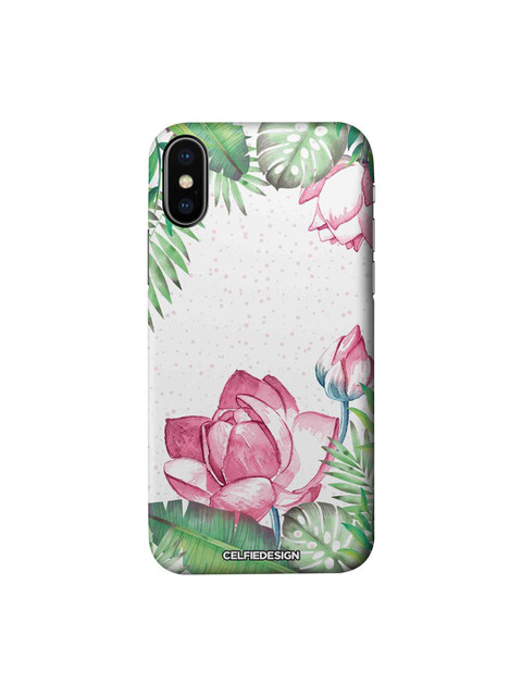 

CelfieDesign White & Green Laotian Lotus iPhone X Sustainable Case