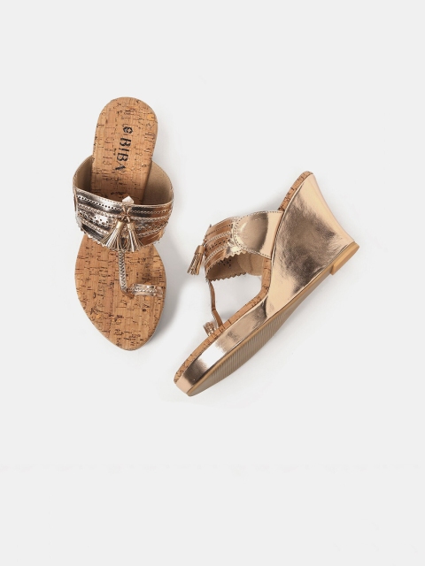 

Biba Women Gold-Toned Solid Heels
