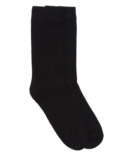 

LINDBERGH Men Black Solid Calf-Length Socks