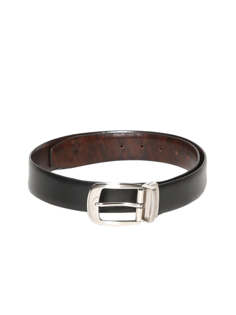 

U.S. Polo Assn. Men Black & Brown Solid Leather Reversible Belt