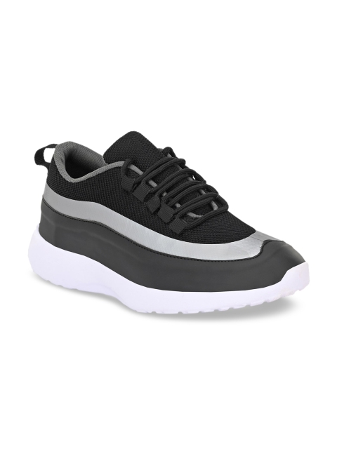 

Ferraiolo Men Black Colourblocked Suede Sneakers