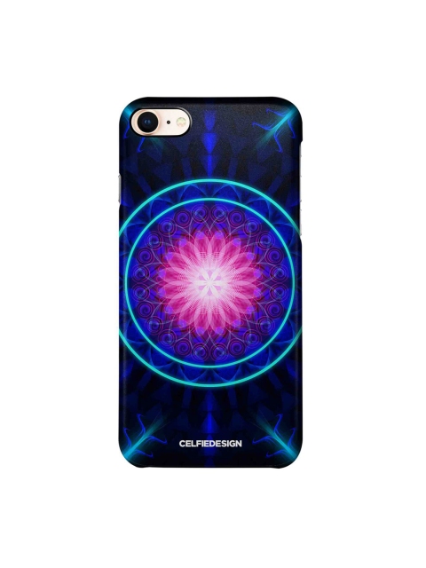 

CelfieDesign Blue & Pink Trip Zone Mandala Quirky Sustainable Apple iPhone 8 Mobile Back Cover