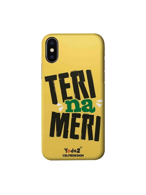 

CelfieDesign Yellow Black Teri Meri Printed Sustainable iPhone X Back Case