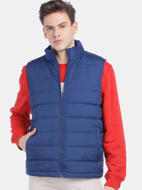 

GAP Men Navy Blue Solid Puffer Jacket