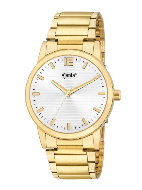 

Ajanta Men Gold-Toned & White Analogue Watch Ajanta_AWC034MSG/2/WHG/GL