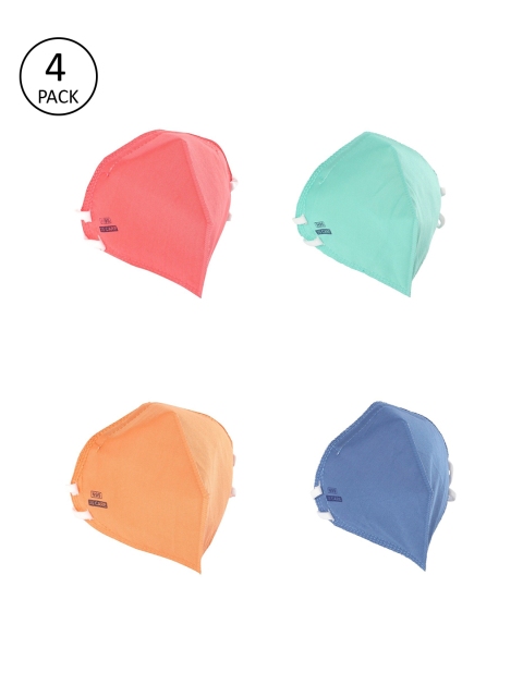 

JS Care Unisex Pack Of 4 6-Ply Reusable N95 Masks, Pink