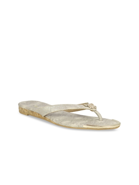 

Inc 5 Women Grey Embellished Open Toe Flats