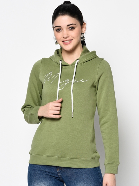 

Trufit Women Green Solid Sweatshirt