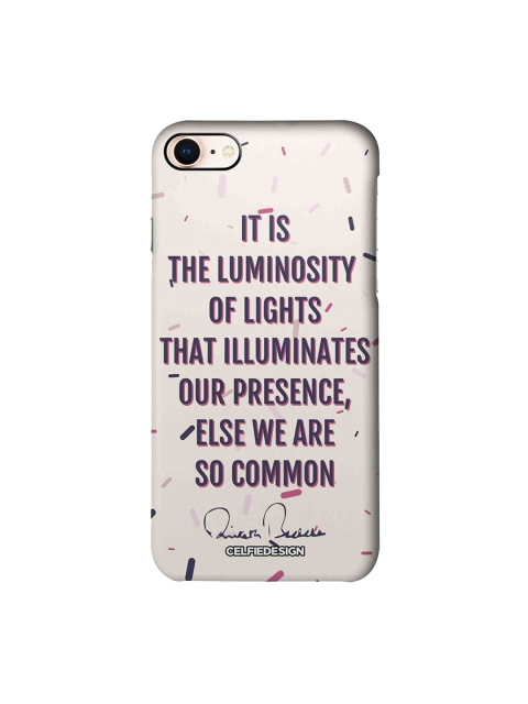 

CelfieDesign White & Purple Presence AB Quotes iPhone 8 Sustainable Case