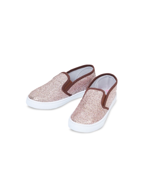 

max Girls Pink Slip-On Sneakers