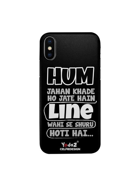

CelfieDesign Black & White Hum Jahan Khade Ho Jate Hain Yedaz Quirky Sustainable Apple iPhone 8 Mobile Back Cover