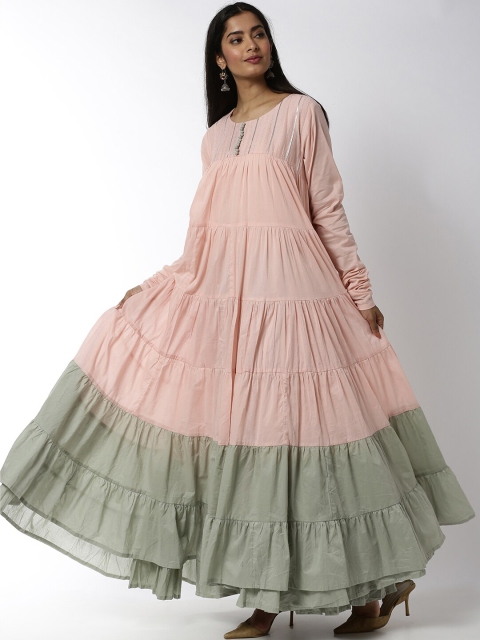 

Soch Women Pink Embroidered Anarkali Kurta