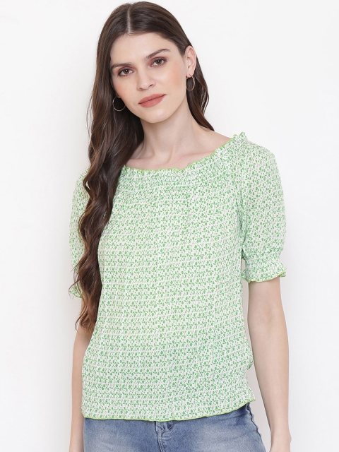 

Mayra Women Green Printed Top