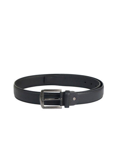

ZEVORA Men Black Textured Belt