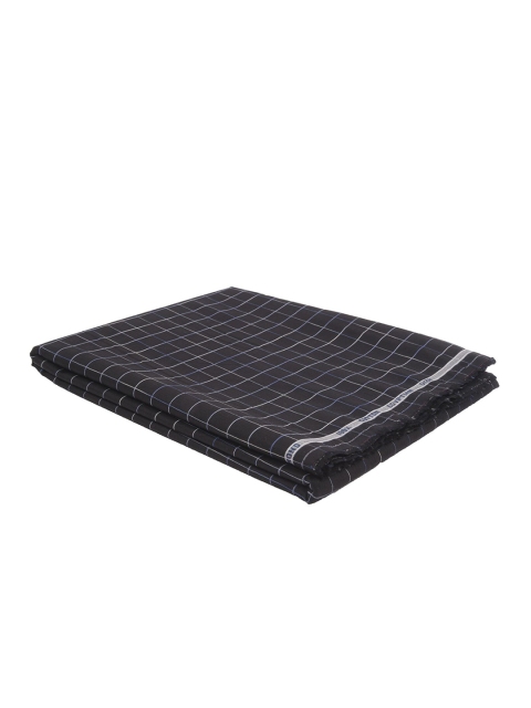 

Raymond Men Black & White Checked Unstitched Shirt Fabric With Gift Packing Box