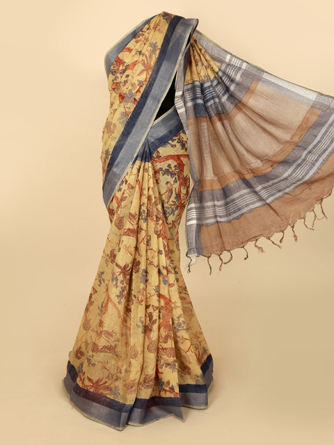 

Pothys Cream-Coloured Woven Design Saree