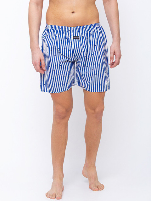 

Nick&Jess Men Blue Printed Boxer