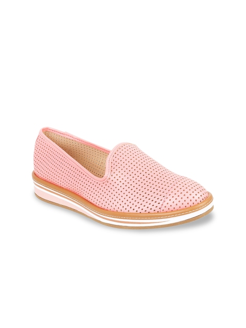 

DAVINCHI Women Pink Solid Slip-On Sneakers
