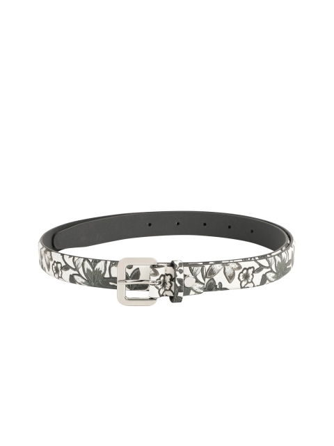 

Alvaro Castagnino Women White & Grey Printed Belt
