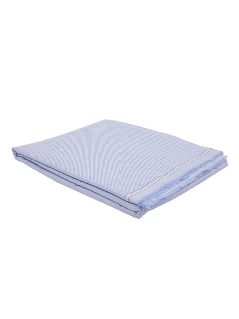 

Raymond Men Blue & White Self-Design Shirt Fabric With Gift Packing Box