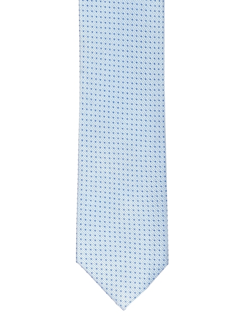 

Arrow Blue Woven-Design Silk Broad Tie