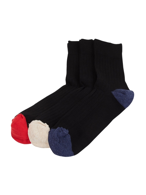 

max Men Pack Of 3 Assorted Above-Ankle Socks