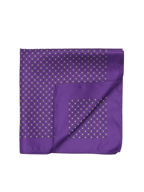

Arrow Men Purple & White Printed Pocket Square