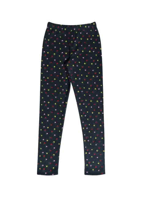 

Daffodils GIRLS WEAR Girls Black & Red Printed Ankle-Length Leggings