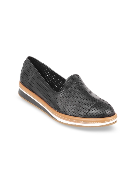 

DAVINCHI Women Black Solid Slip-On Sneakers