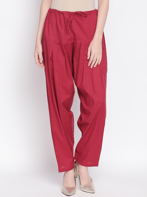 

RANGMANCH BY PANTALOONS Women Maroon Solid Salwar