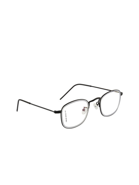 

Clark N Palmer Unisex Black Solid Full Rim Square Frames