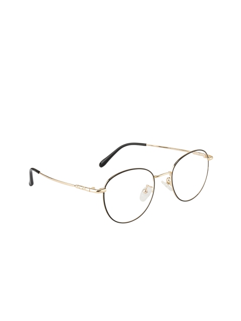 

Clark N Palmer Unisex Black Solid Full Rim Oval Frames CNP-3166-C7