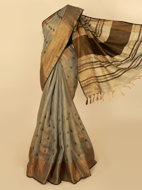 

Pothys Grey Woven Design Saree