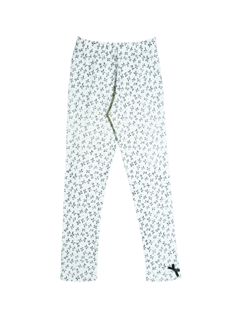 

Daffodils GIRLS WEAR Girls Black & White Printed Ankle-length Acrylic Leggings