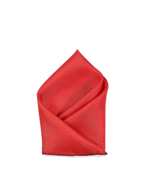 

Arrow Men Red & White Printed Silk Pocket Square