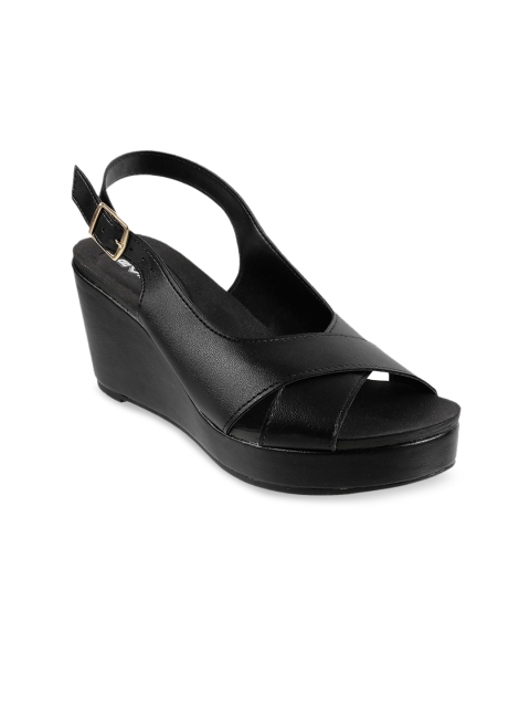 

DAVINCHI Women Black Solid Wedges