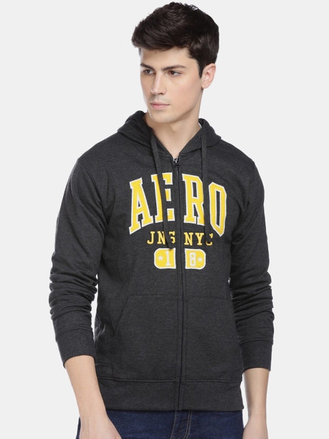Aeropostale Men Grey Printed Sweatshirt