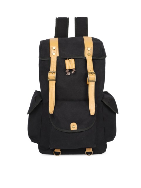 

Bagsy Malone Unisex Black Solid Travel Backpack