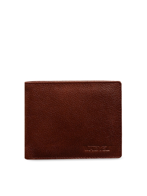 

ABYS Unisex Brown Solid Genuine Leather Two Fold Wallet