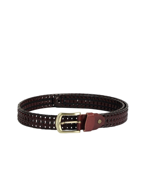 

ZEVORA Men Brown Braided Belt