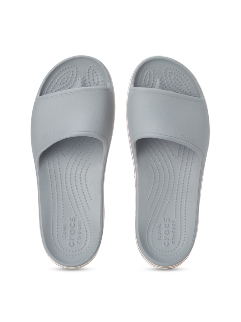 

Crocs Crocband Kids Grey Solid Sliders