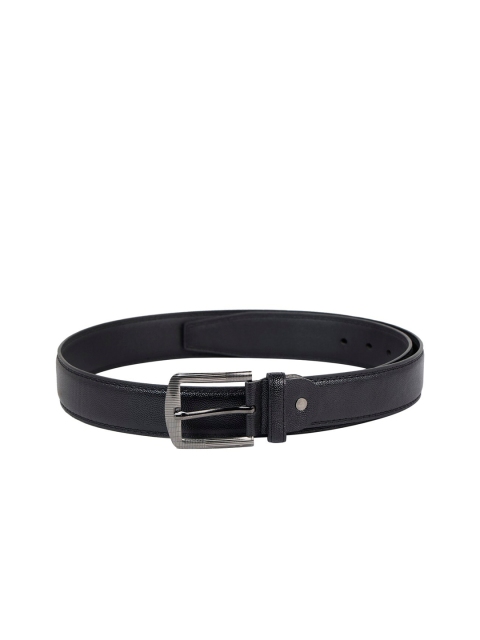 

ZEVORA Men Black Textured Belt
