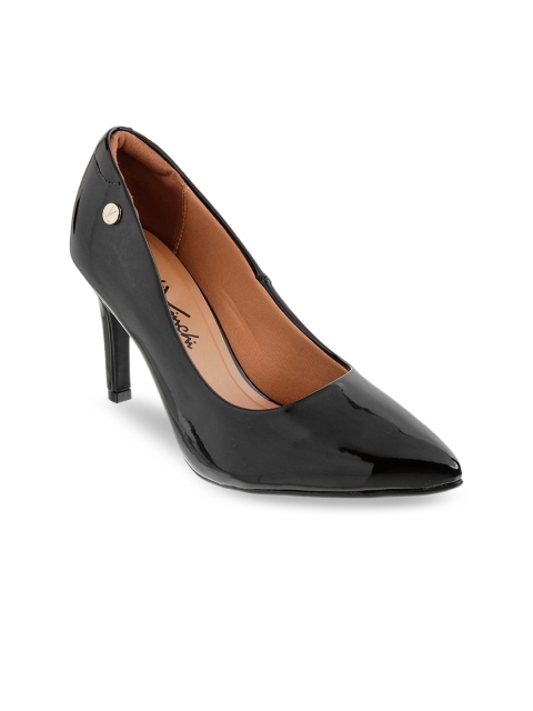 

DAVINCHI Women Black Solid Pumps