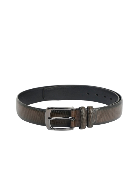 

ZEVORA Men Brown Textured Belt