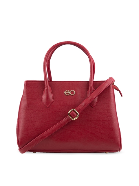 

E2O Maroon Textured Handheld Bag