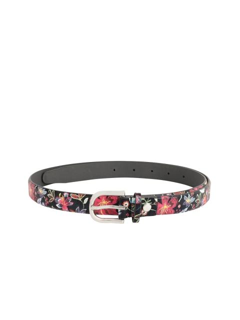 

Alvaro Castagnino Women Black & Pink Printed Belt
