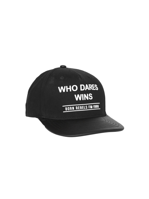 

Flying Machine Men Black & White Printed Baseball Cap