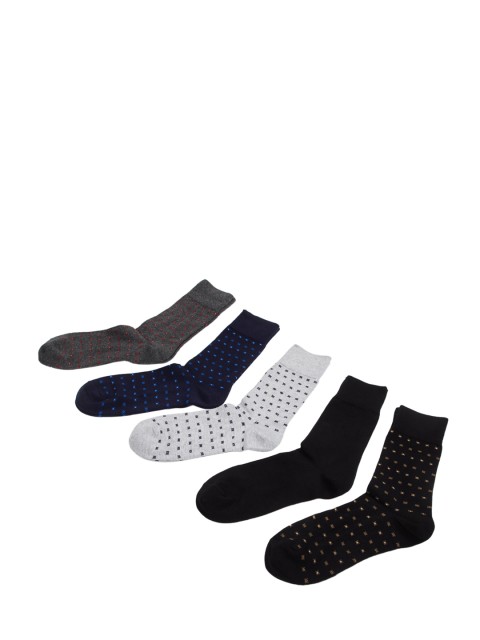 

max Men Pack Of 5 Assorted Above-Ankle Socks